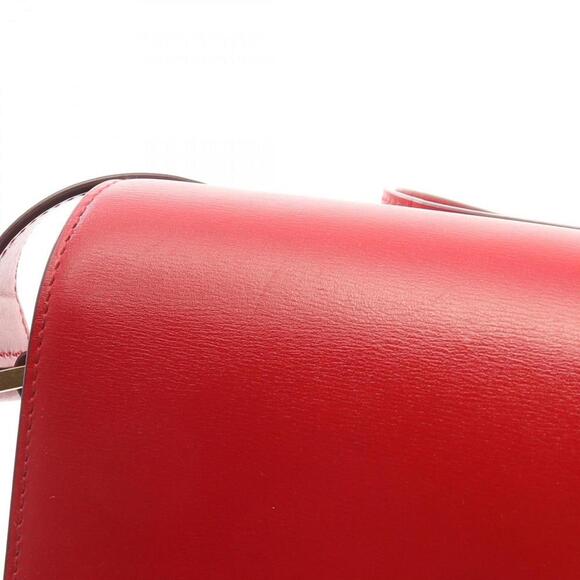 SAINT LAURENT Red Leather Shoulder Bag - Picture 7 of 9